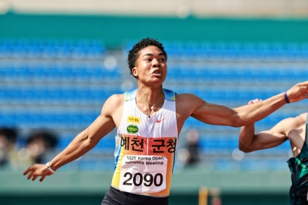 나마디 조엘진, 100m 10초13 폭풍 질주…한국 역대 공동 2위 등극