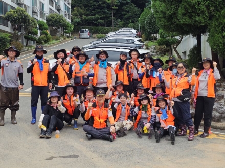안동소방서 의용소방대, 경남 거제시 수해복구 지원 나서